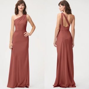 Jenny Yoo Lena dress English rose satin